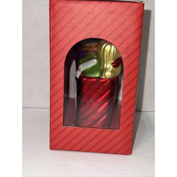 FAO Schwarz 2009 Holiday Ornament Ltd Edition Blown Glass Teddy Doll Present A17 - Picture 8 of 13